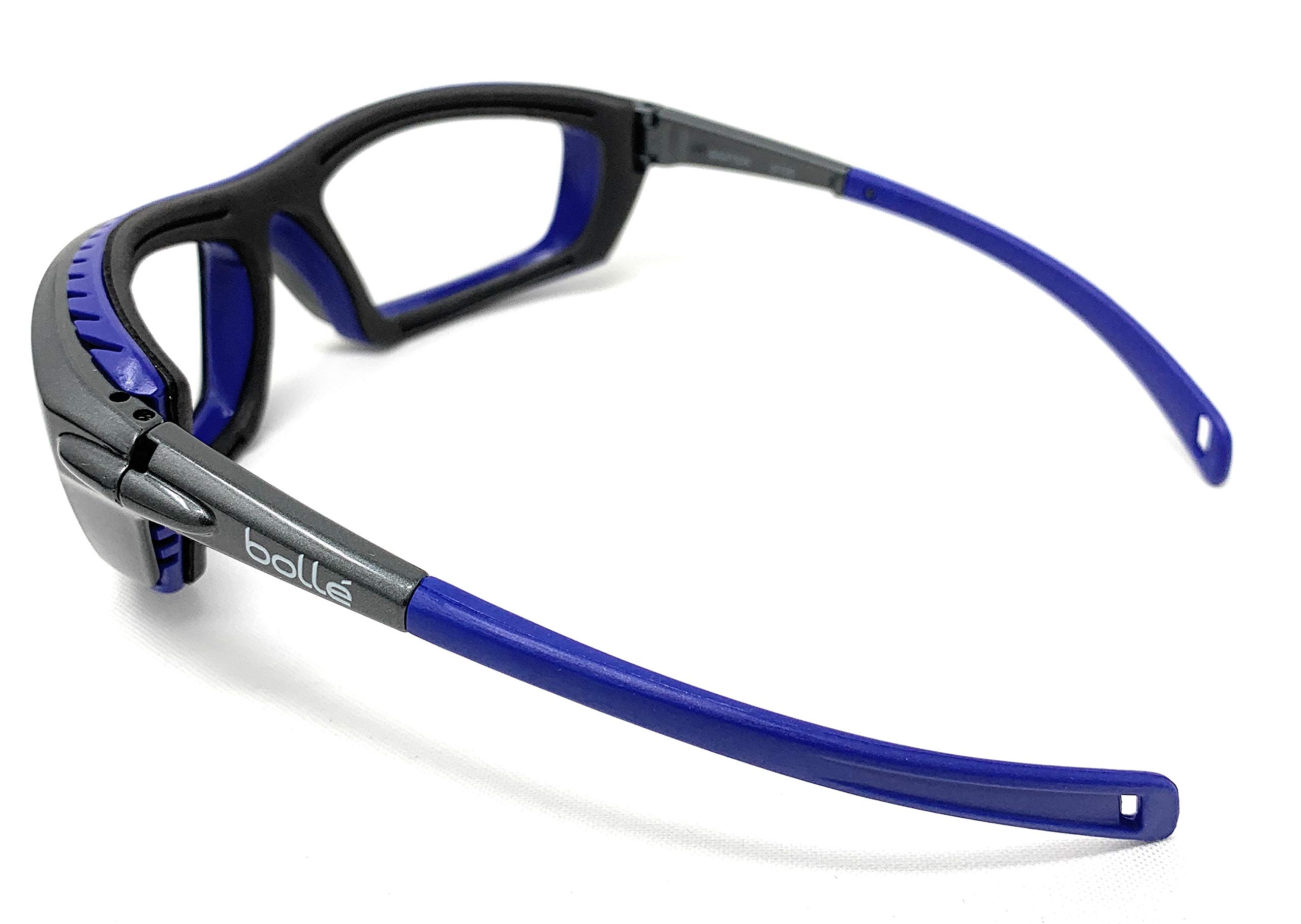 BOLLE SAFETY Baxter Series Safety Glasses - Clear Lens with Platinum Anti-Fog & Anti-Scratch Coating (Model 40276) | Perfect for Construction, Woodworking, and DIY Projects