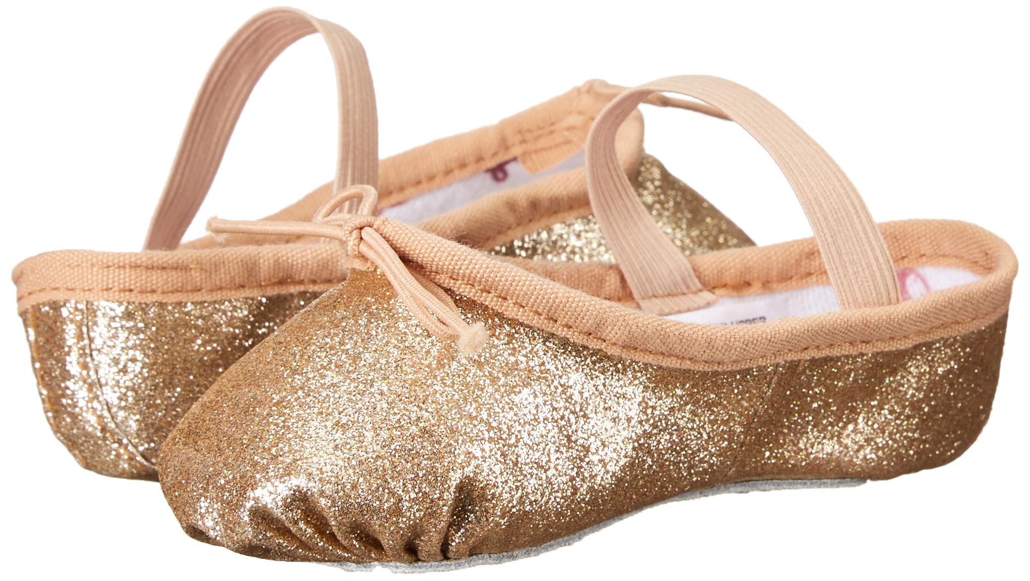 Bloch Girls Glitter Ballet Shoes - Sparkly Dance Slippers for Ballet Class, Recital & Performance (Toddler to Youth Sizes)