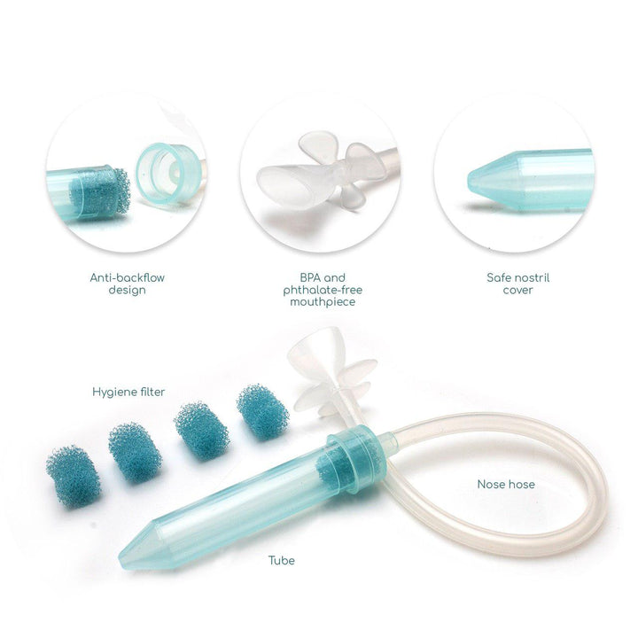 Little Martin's Reusable Baby Nasal Aspirator - Gentle Nose Cleaner for Newborns & Infants - Perfect for Congestion Relief at Home or Travel