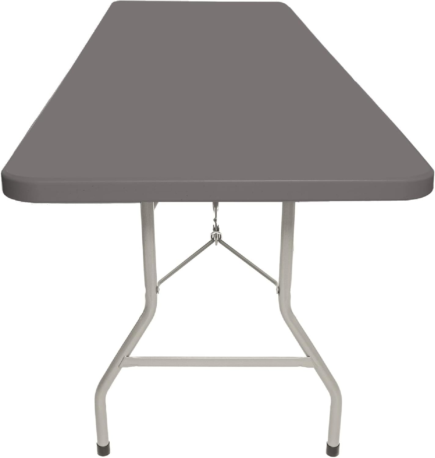 OEF Furnishings 6-Foot Folding Table - Heavy Duty Portable Table for Indoor & Outdoor Use | Charcoal Slate Finish | Perfect for Parties, Picnics, Camping & Home Office