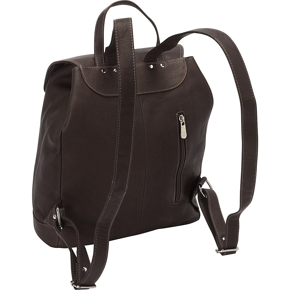 Stylish Large Oval Loop Backpack in Chocolate Brown - Perfect for Travel, School & Everyday Use