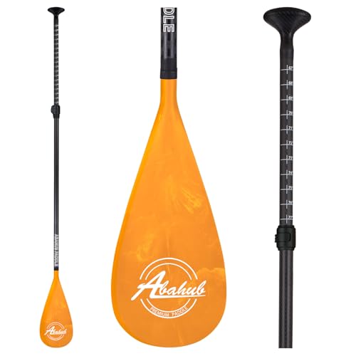 Carbon Fiber Shaft & Orange Wave Print Plastic Blade