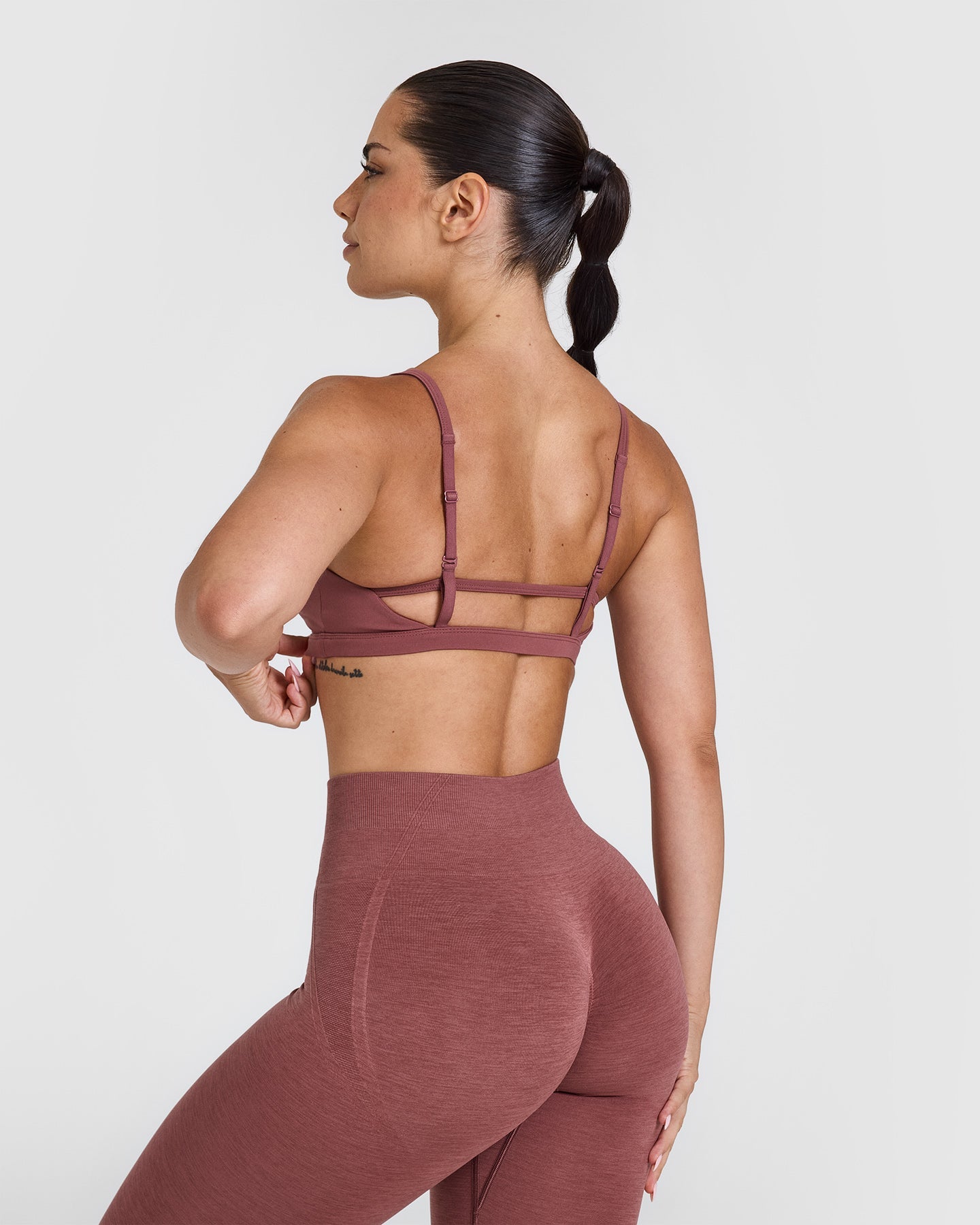 Timeless Strappy Bralette in Berry - Comfortable Wireless Lace Bralette for Everyday Wear | Perfect for Yoga, Lounge & Layering Under Tops