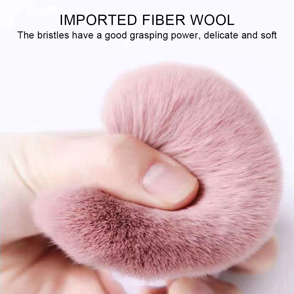 **Professional Nail Dust Brush - Fluffy Cleaning Brush for Gel & Acrylic Nails, Manicure & Nail Art - Dust Remover & Dip Brush for Salon & Home Use**
