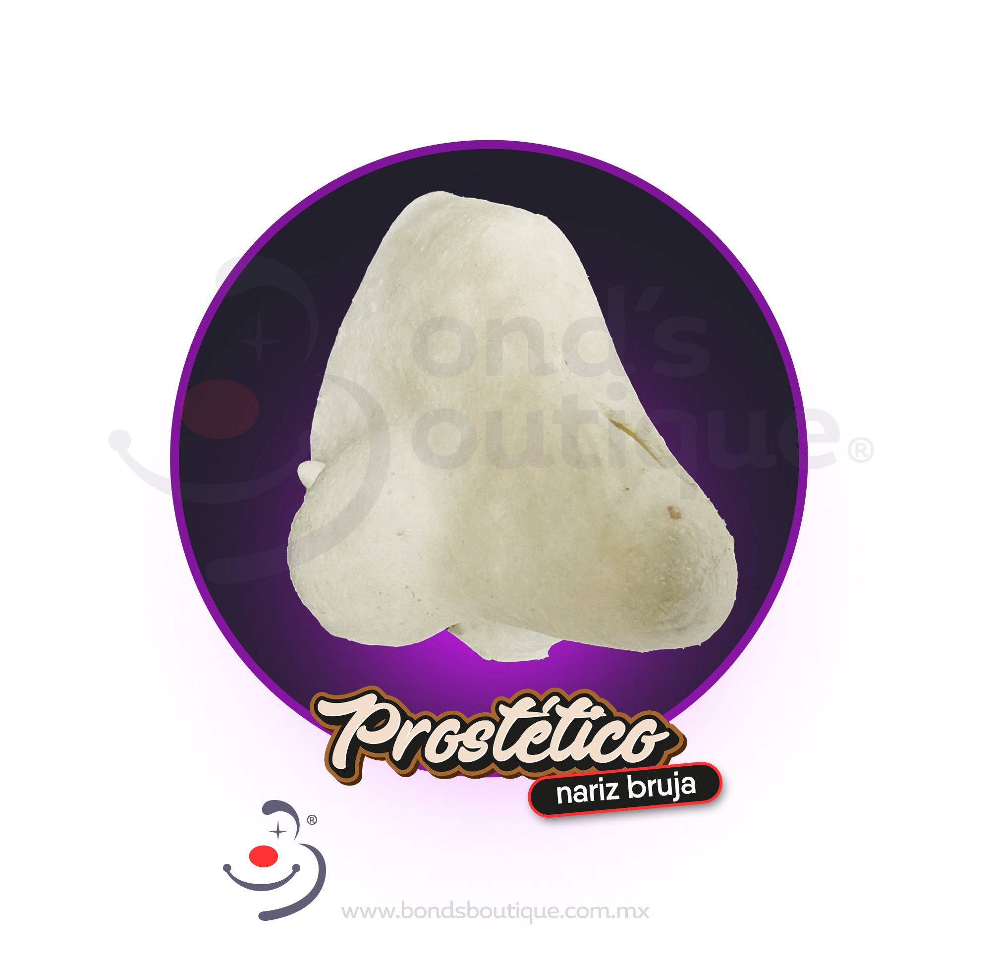 Witch Nose Prosthetic - Realistic Halloween Costume Accessory for Cosplay, Witch Parties, and Spooky Events