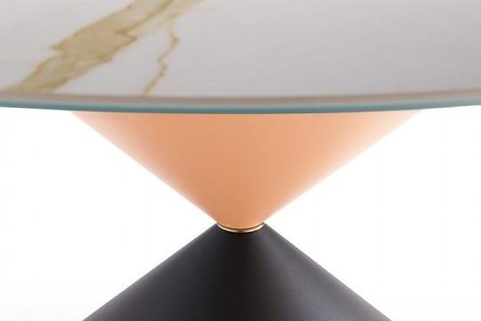 Midj Clessidra Modern Dining Table - Elegant Glass Top & Sturdy Metal Base for Kitchen, Dining Room, or Open-Concept Living Space