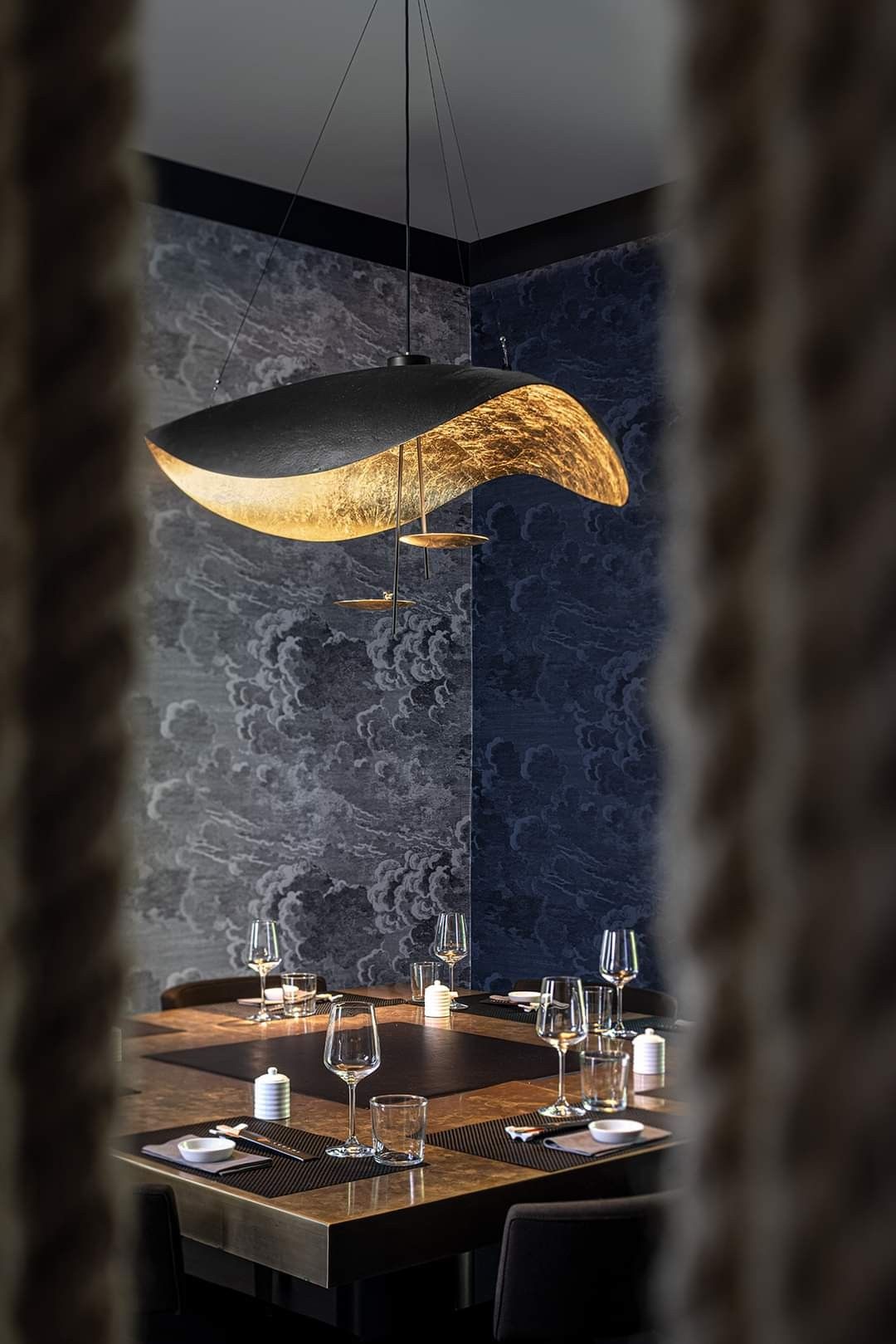 Modern Giorgio Pendant Light - Elegant Hanging Chandelier for Dining Room, Kitchen Island & Bedroom Lighting - Gold/Bronze Finish Glass Shade Ceiling Light Fixture