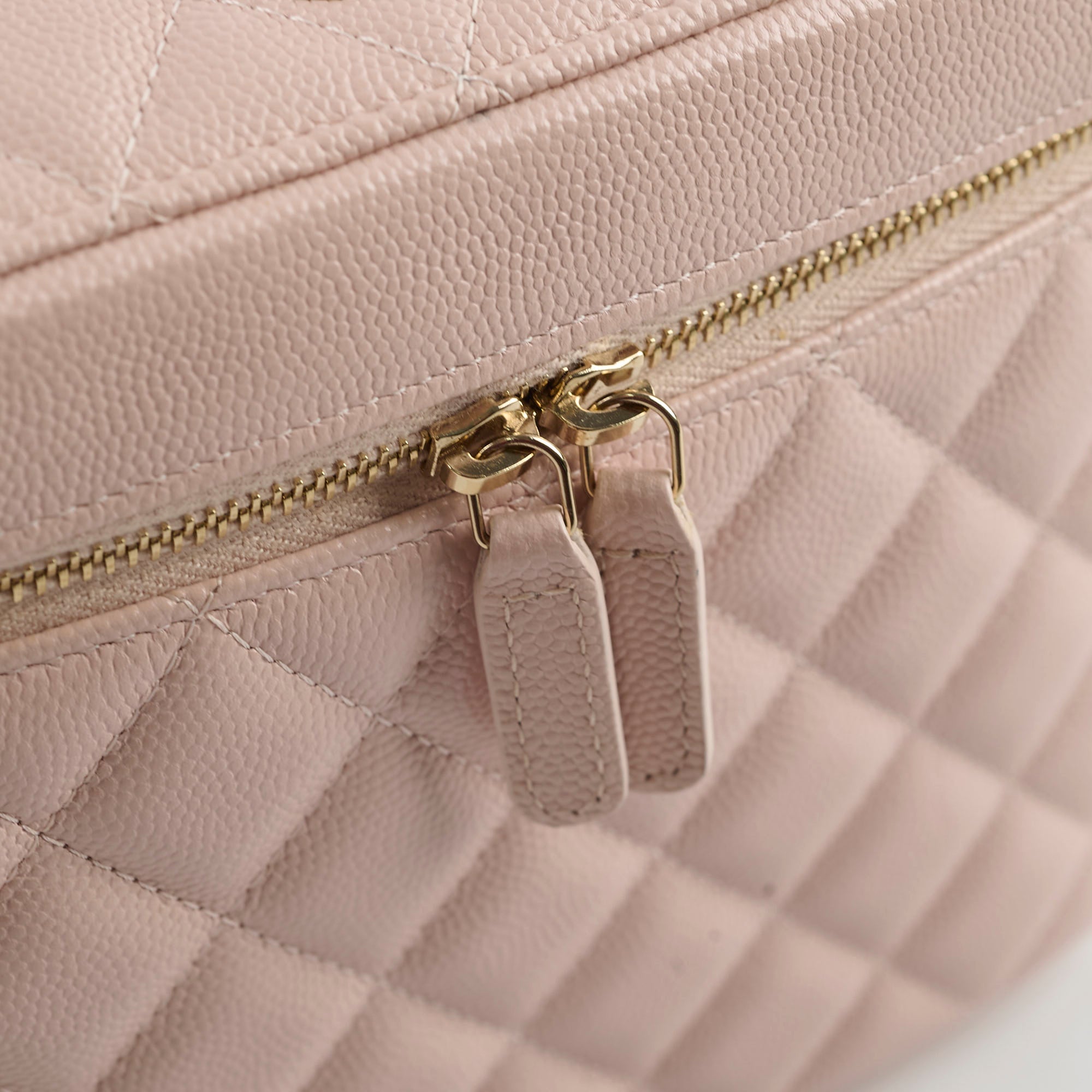 Chanel Caviar Vanity Case Rose Pink 30cm - Luxury Leather Cosmetic Bag for Women | Perfect for Travel, Makeup Storage & Everyday Use