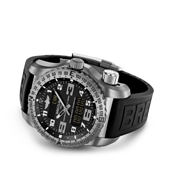 Breitling Professional Emergency 51 Titanium Men's Luxury Watch - Pilot & Outdoor Adventure Chronograph for Emergency Situations