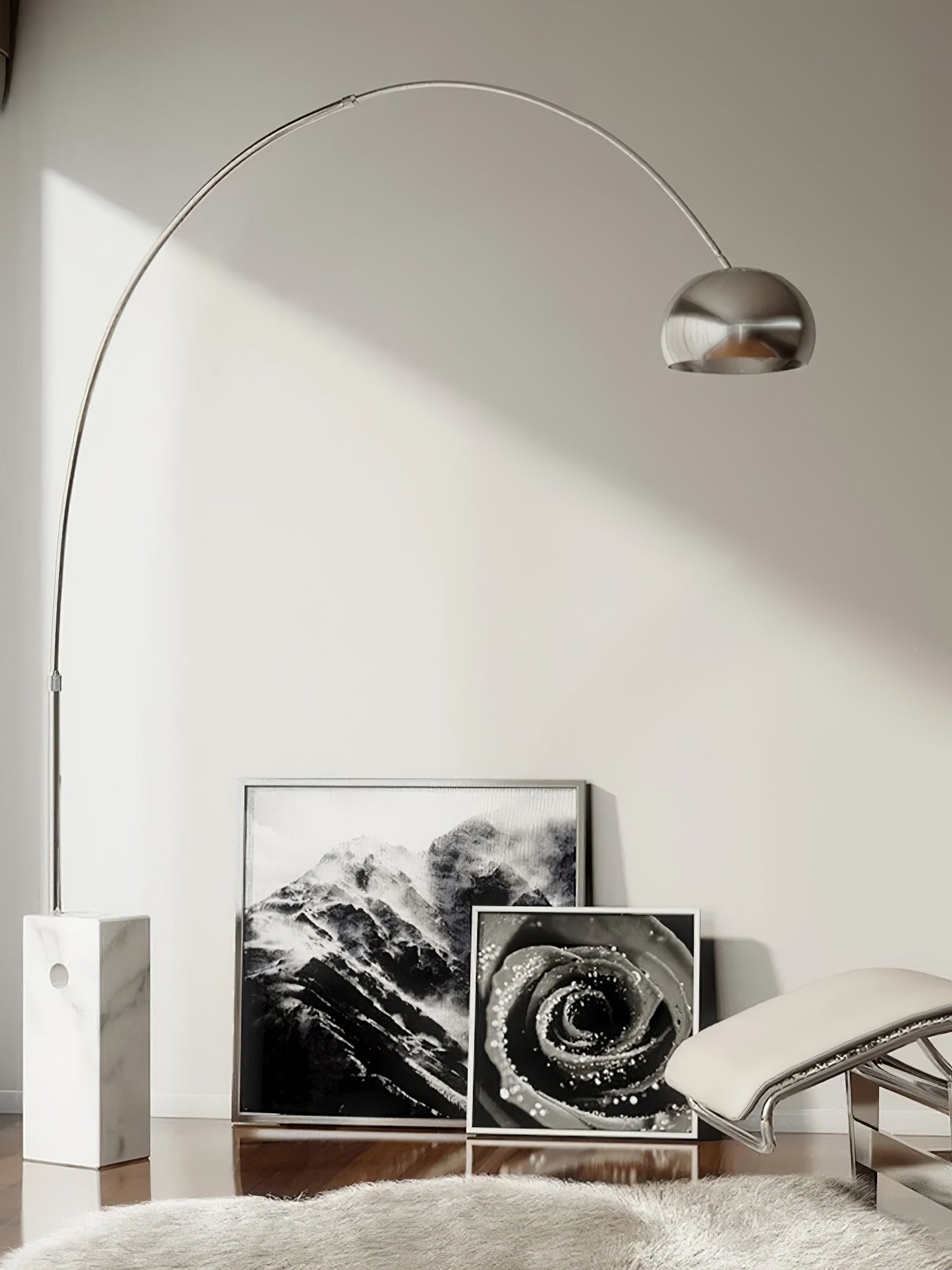 Arcadia Luxe Modern Floor Lamp - Adjustable Brightness LED Standing Light for Living Room, Bedroom & Office - Perfect for Reading, Relaxing & Decorating