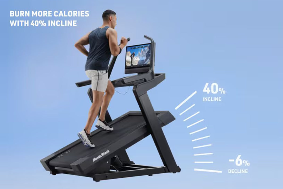 NordicTrack X24 Treadmill - Premium Incline Trainer with 24