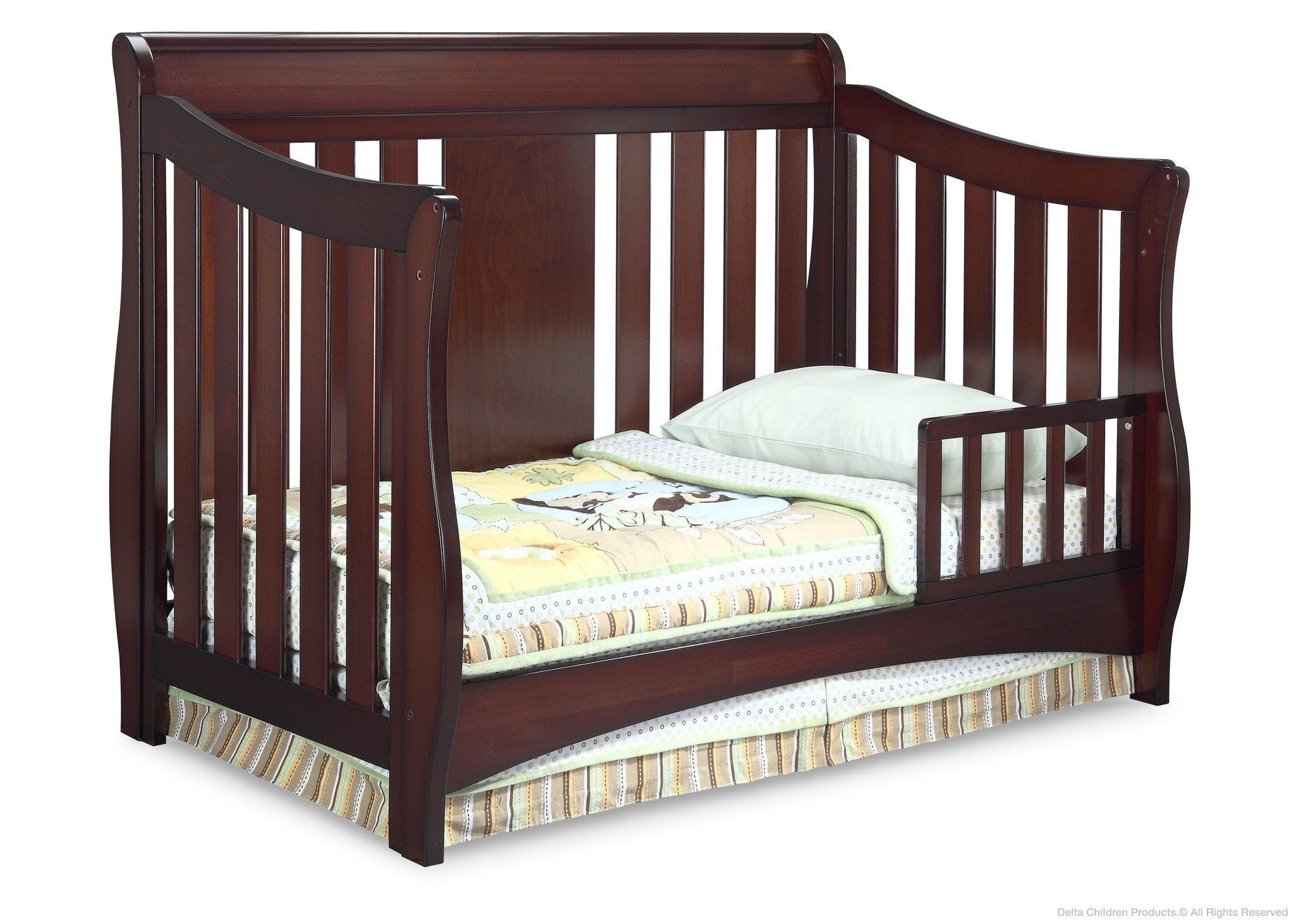 Oberon 4-in-1 Convertible Baby Crib - Toddler Bed, Daybed & Full-Size Frame - Perfect for Nursery, Bedroom & Growing Kids