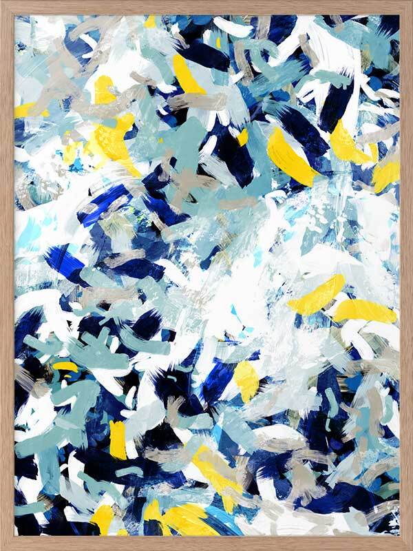 Coastal Fjord Framed Wall Art Print - Stunning Nordic Landscape Painting for Living Room, Bedroom & Office Decor