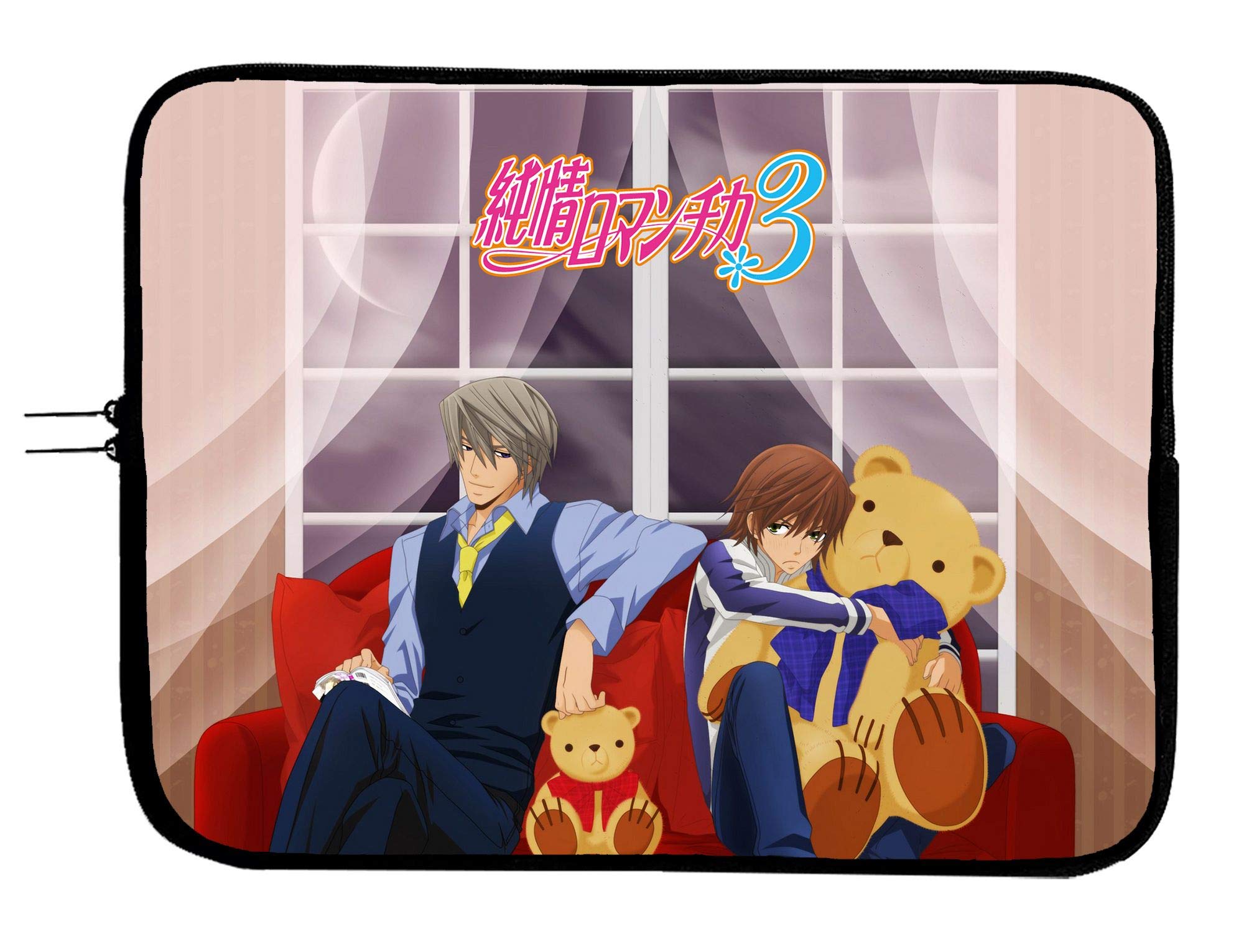 Junjou Romantica Anime Laptop Sleeve Case for 11 Inch Tablets & Laptops - Protective Anime-Themed Computer Bag - Fits All 11 Inch Devices - Perfect for School, Work & Travel