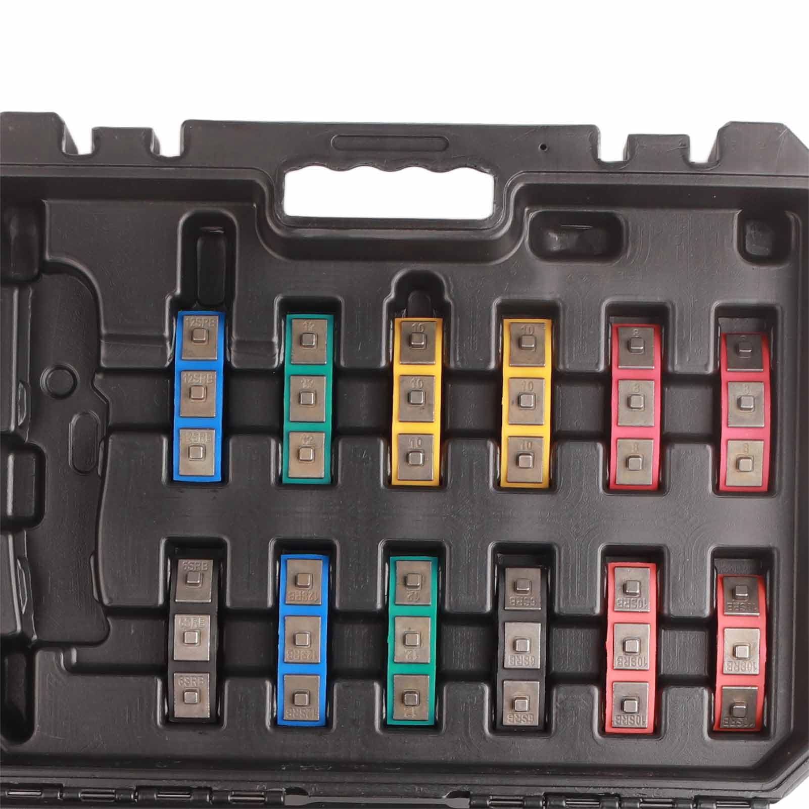 KIMISS Hydraulic Air Hose Crimper Tool Kit - Manual & Auto A/C Hose Crimping Tool Set with Storage Box | Portable Mechanical Repair Kit for Car Air Conditioning, HVAC Systems & Refrigerant Lines