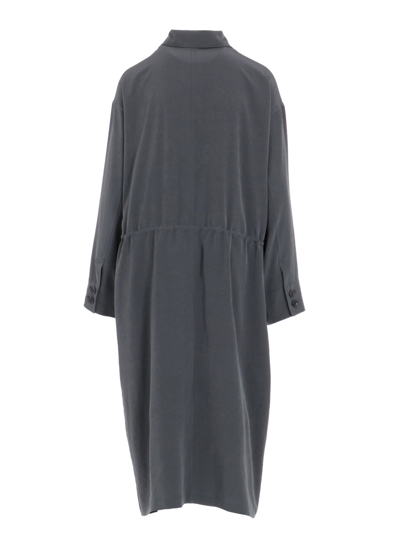 Elegant Crepe de Chine Long Dress with 4 Pockets - Flowy Women's Maxi Dress for Casual Wear, Office & Special Occasions