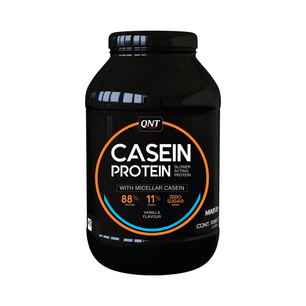 Vanilla Casein Protein Powder - 908g (2 lbs) for Muscle Recovery & Nighttime Protein | Slow-Digesting for Better Sleep & Growth
