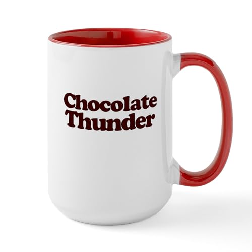 White/Red Inside - Chocolate Thunder Mugs