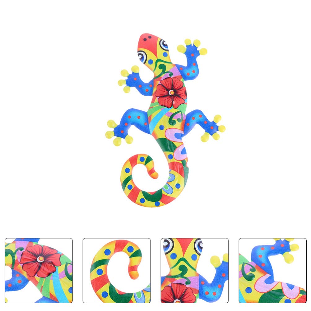 Metal Gecko Wall Art - Iron Gecko Decor for Home & Office