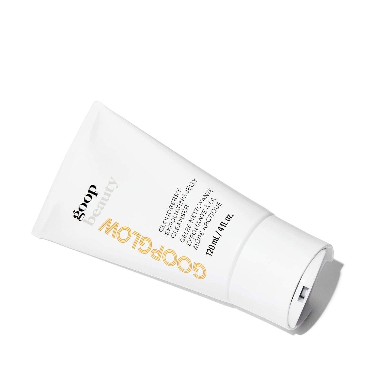GOOPGLOW Cloudberry Exfoliating Jelly Cleanser - Gentle Face Wash for Sensitive Skin, Brightening & Hydrating Facial Cleanser - Perfect for Daily Skincare Routine & Makeup Removal