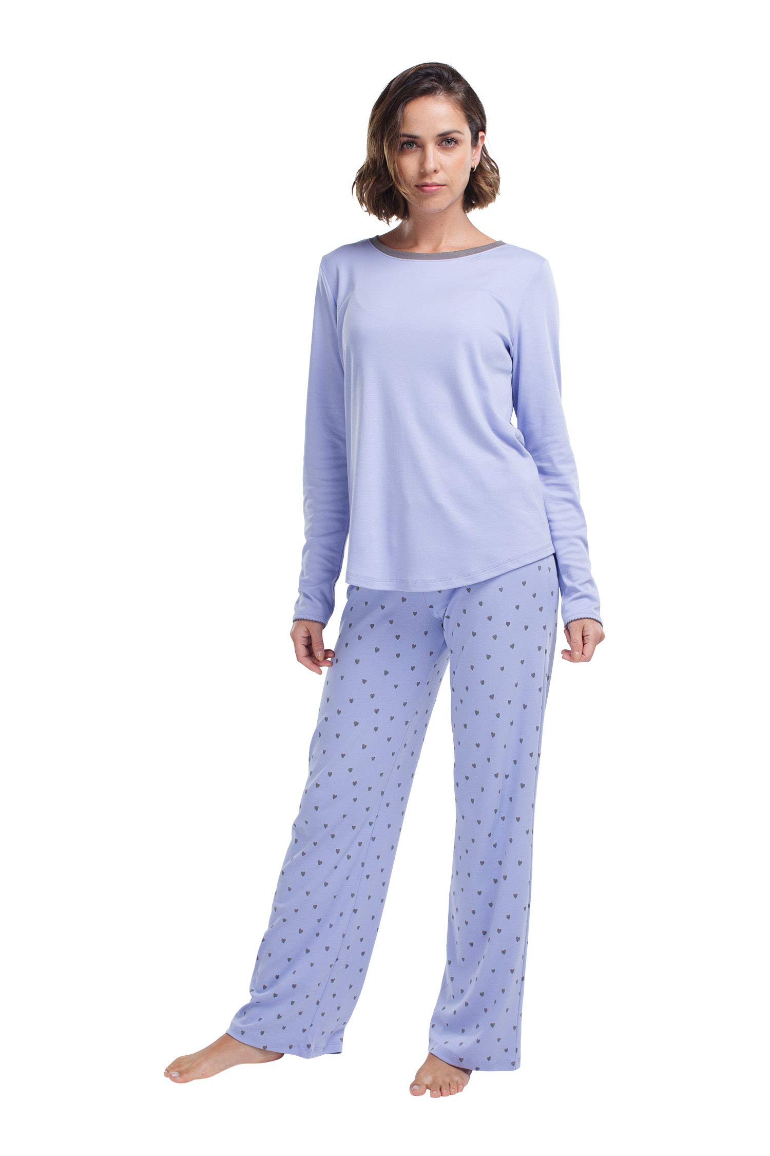 Premium Pima Cotton Women's Pajama Set - Ultra Soft Sleepwear for Women | Comfortable Lounge Wear for Bedtime & Relaxation