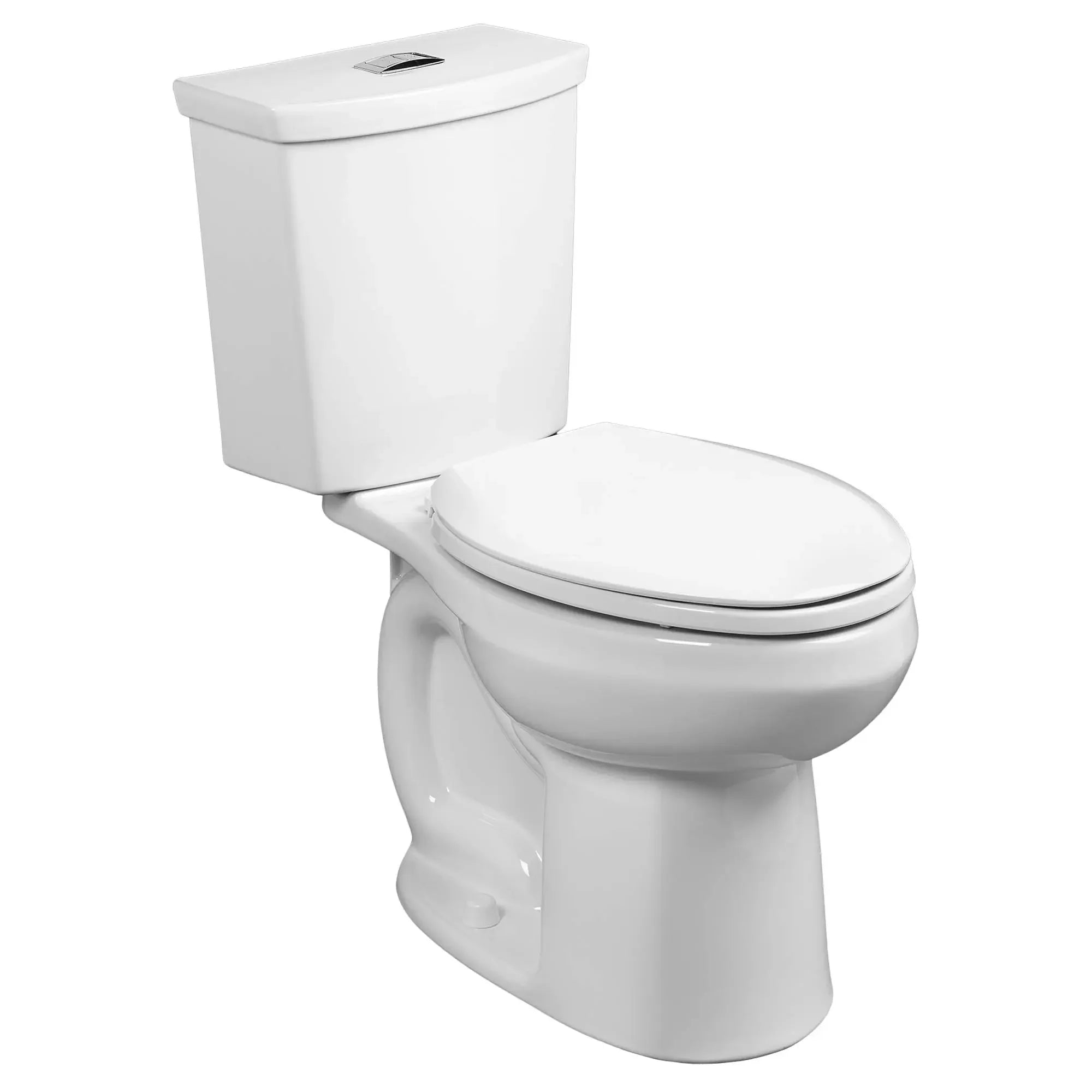 H2Option® Dual Flush Elongated Toilet - 1.28 GPF/4.8 LPF & 0.92 GPF/3.5 LPF Water Efficient Two-Piece Standard Height Bathroom Toilet (Seat Not Included) - Perfect for Modern Homes & Water Conservation