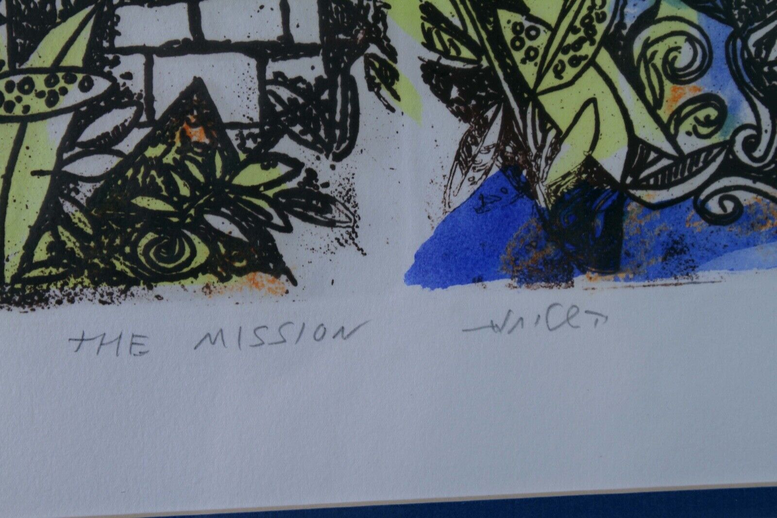 Arie Dubi The Mission Signed Contemporary Judaica Lithograph AP Framed - Jewish Art for Home Decor, Synagogue & Office Wall Art