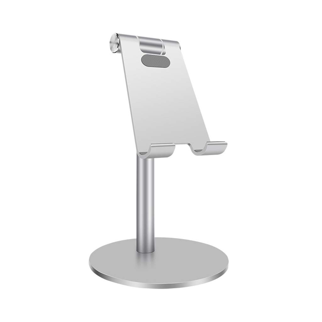 Adjustable Height & Angle Aluminum Alloy Phone Stand - Universal Desktop Holder for iPhone, Samsung, iPad & Tablets - Perfect for Home Office, Gaming & Video Watching