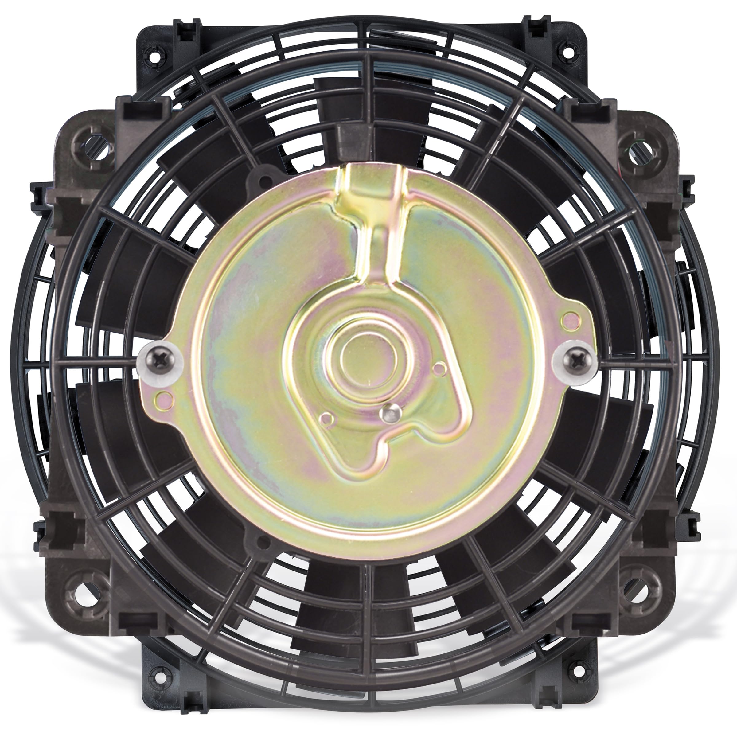 10 Inch Black Trimline Reversible Electric Fan - Dual Pusher-Puller Function for Cars, Trucks & RVs | Compact Cooling Solution for Vehicles, Workshops & Camping