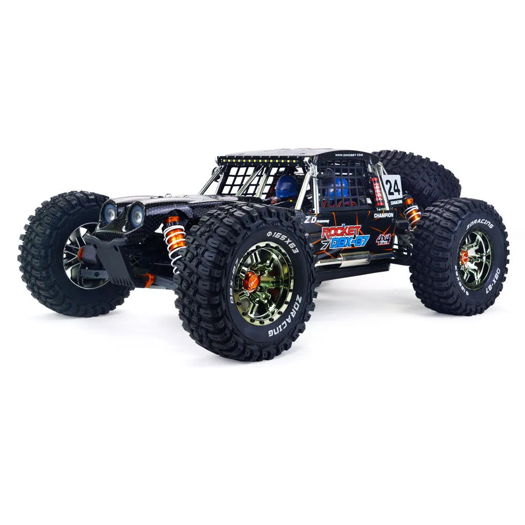 ZD Racing DBX 07 1/7 Scale 80km/h High-Speed 4WD Desert Buggy RTR Kit (Without Electronics) - Perfect for Off-Road Racing, Desert Adventures & RC Car Enthusiasts