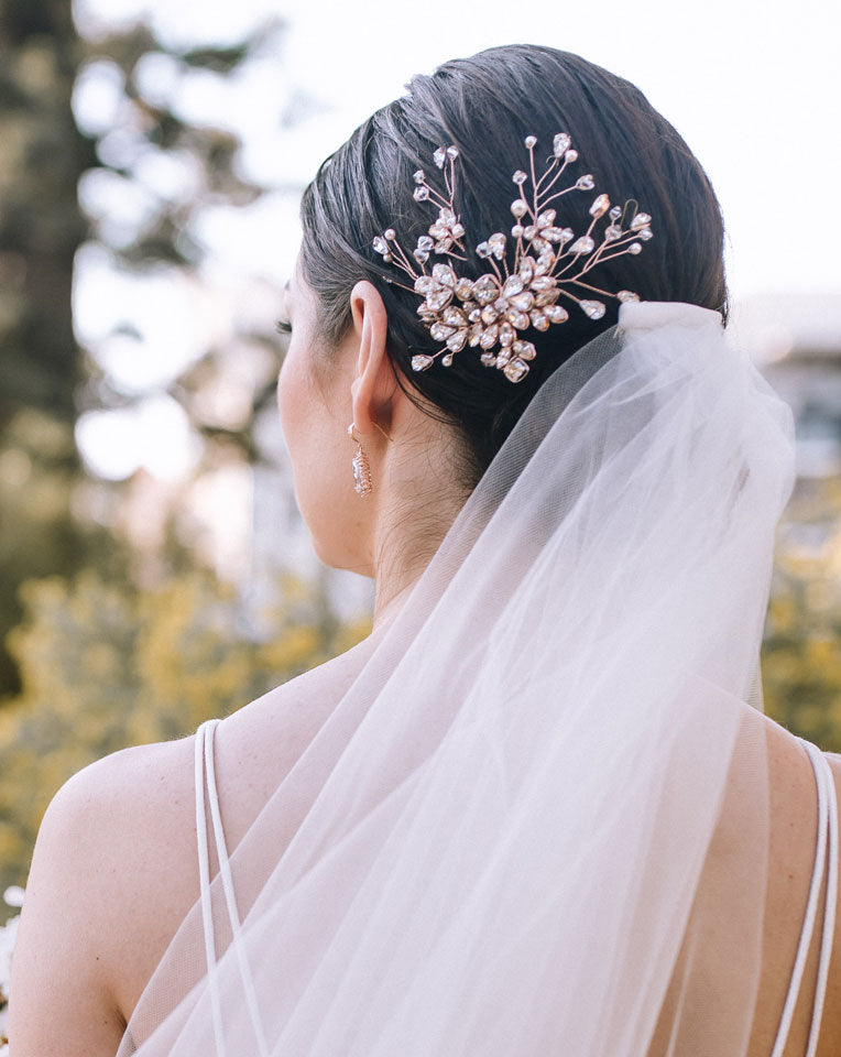 Elegant Crystal Vine Bridal Hair Comb - Best Seller Wedding Headpiece by Claire B by Kezani | Perfect for Brides, Prom, and Formal Events