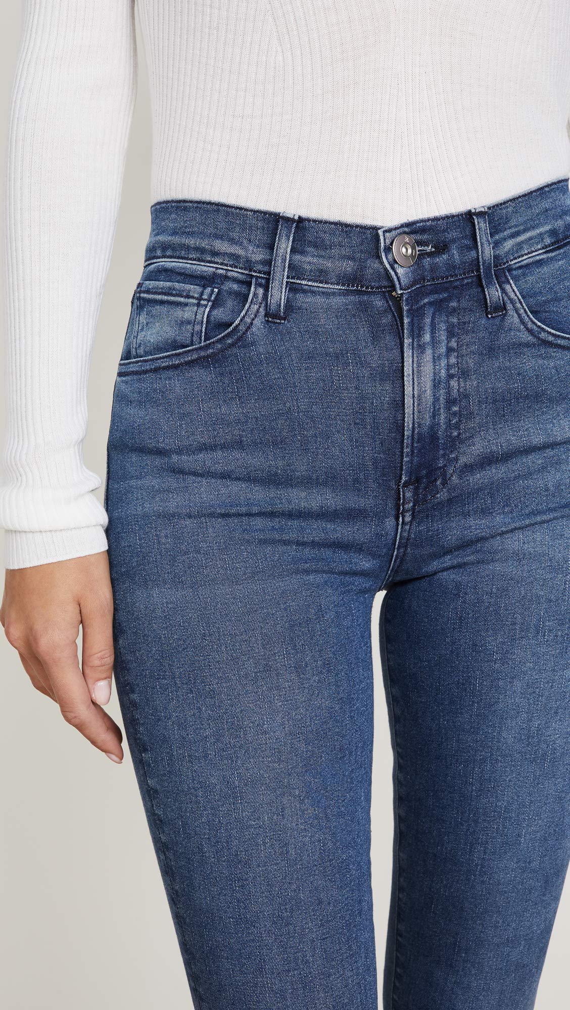 Women's 3-in-1 Kaia Skinny Jeans - Miles Blue Wash Size 24 | High-Stretch Denim Pants for Work, Casual & Night Out | Perfect for Office, Dating & Weekend Wear