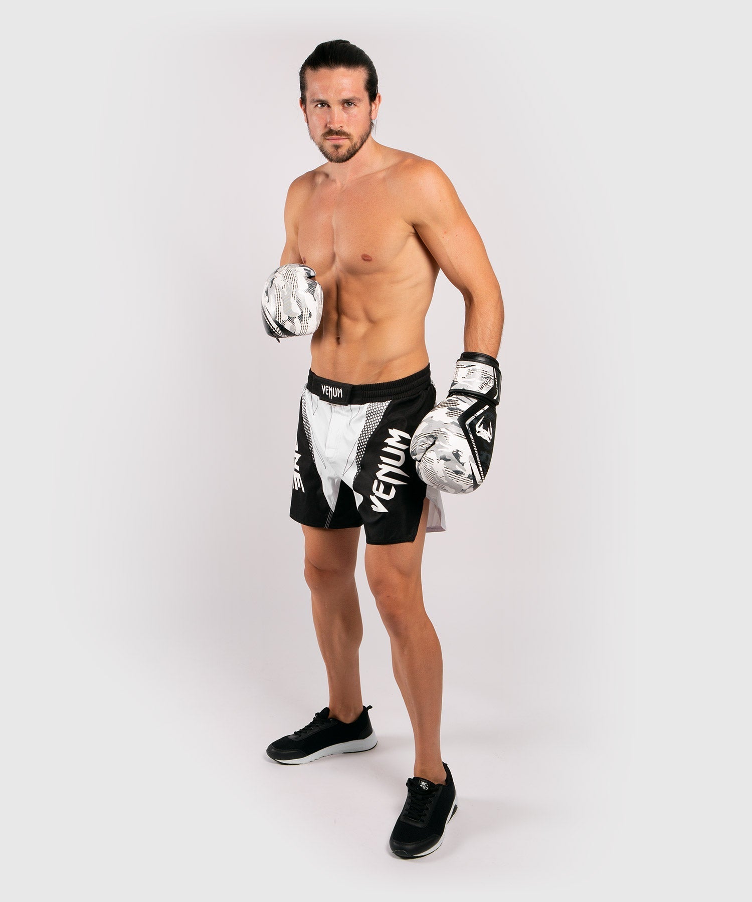 Venum x ONE FC MMA Fight Shorts - White & Black - Premium Training & Competition Gear for Fighters