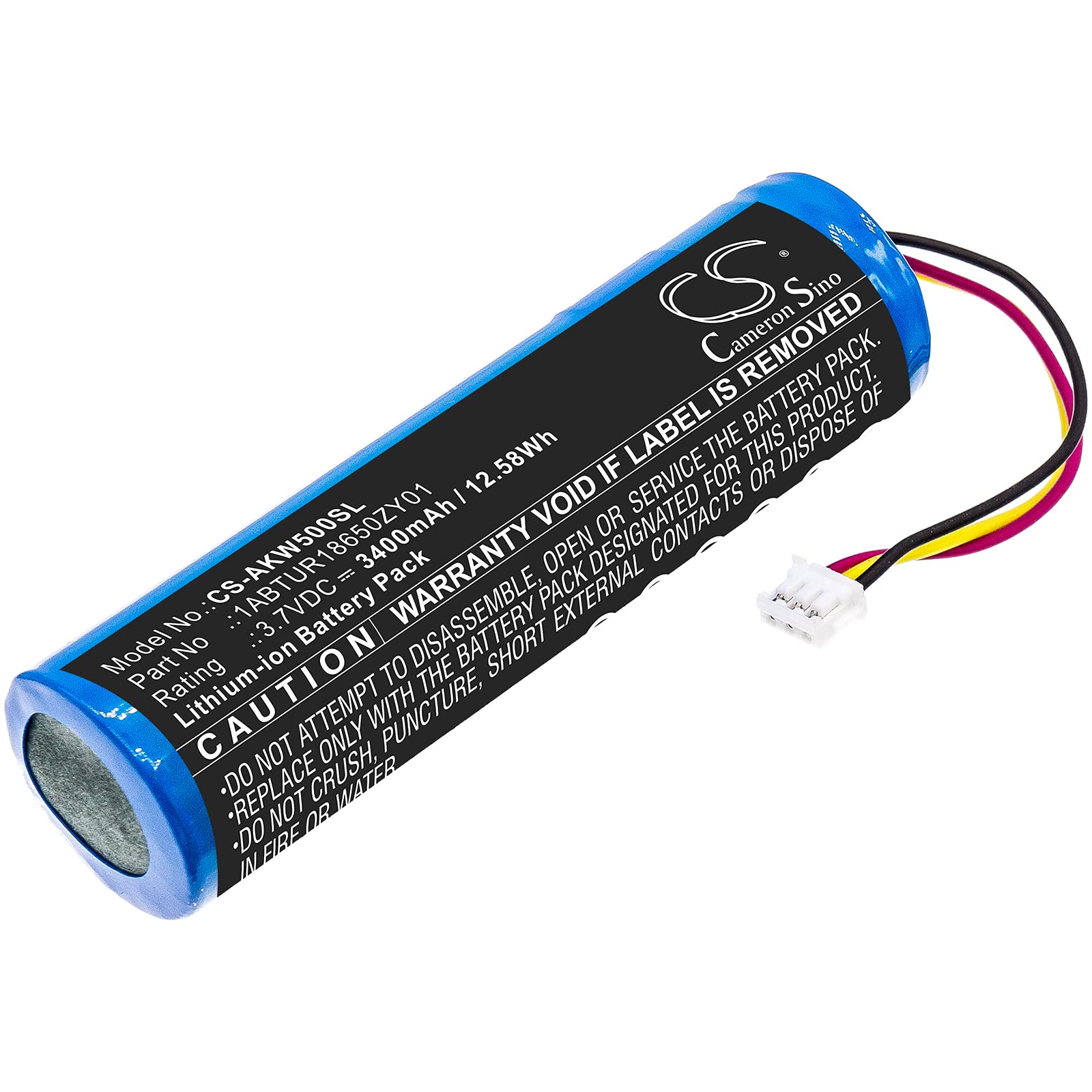 3.7V 18650 Rechargeable Battery Replacement for AKAI EWI 5000/5000 Solo (Part No: 1ABTUR18650ZY01) - Perfect for Electronic Wind Instruments, Music Performances & Studio Recording