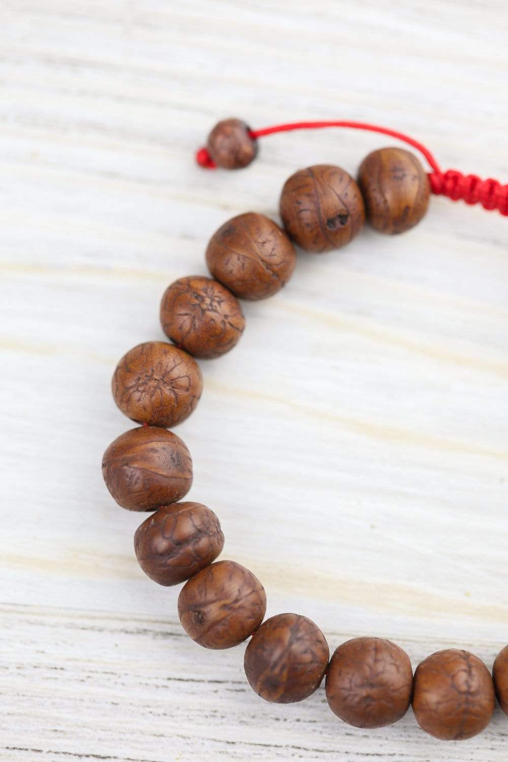 Handmade Antique Bodhi Seed Compassion Mala Bracelet - Buddhist Prayer Beads for Meditation, Yoga & Spiritual Healing