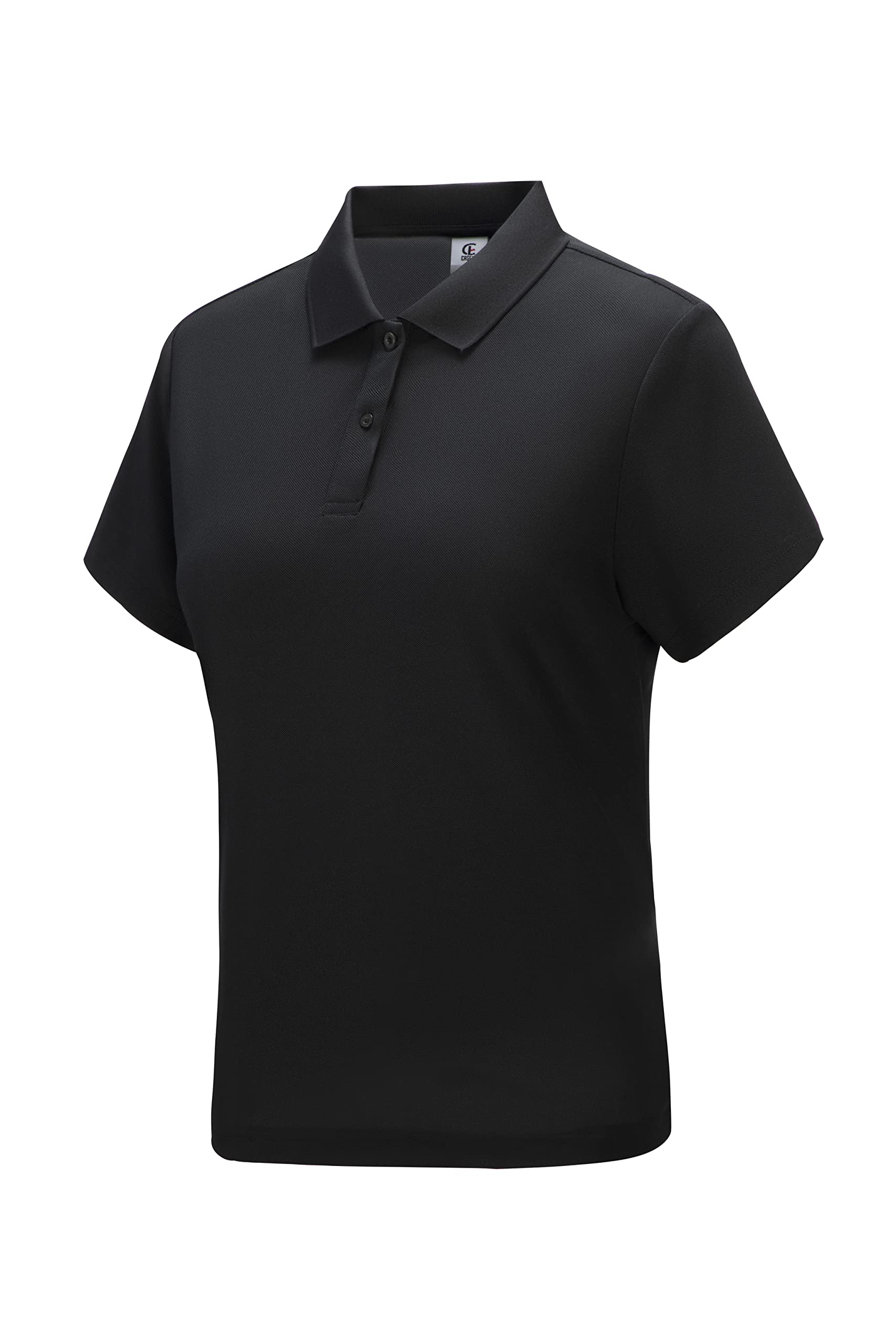 Casei Women's Quick Dry Moisture Wicking Polo Shirts - Breathable Golf Shirt for Women in Black & White | Perfect for Golf, Tennis & Casual Wear