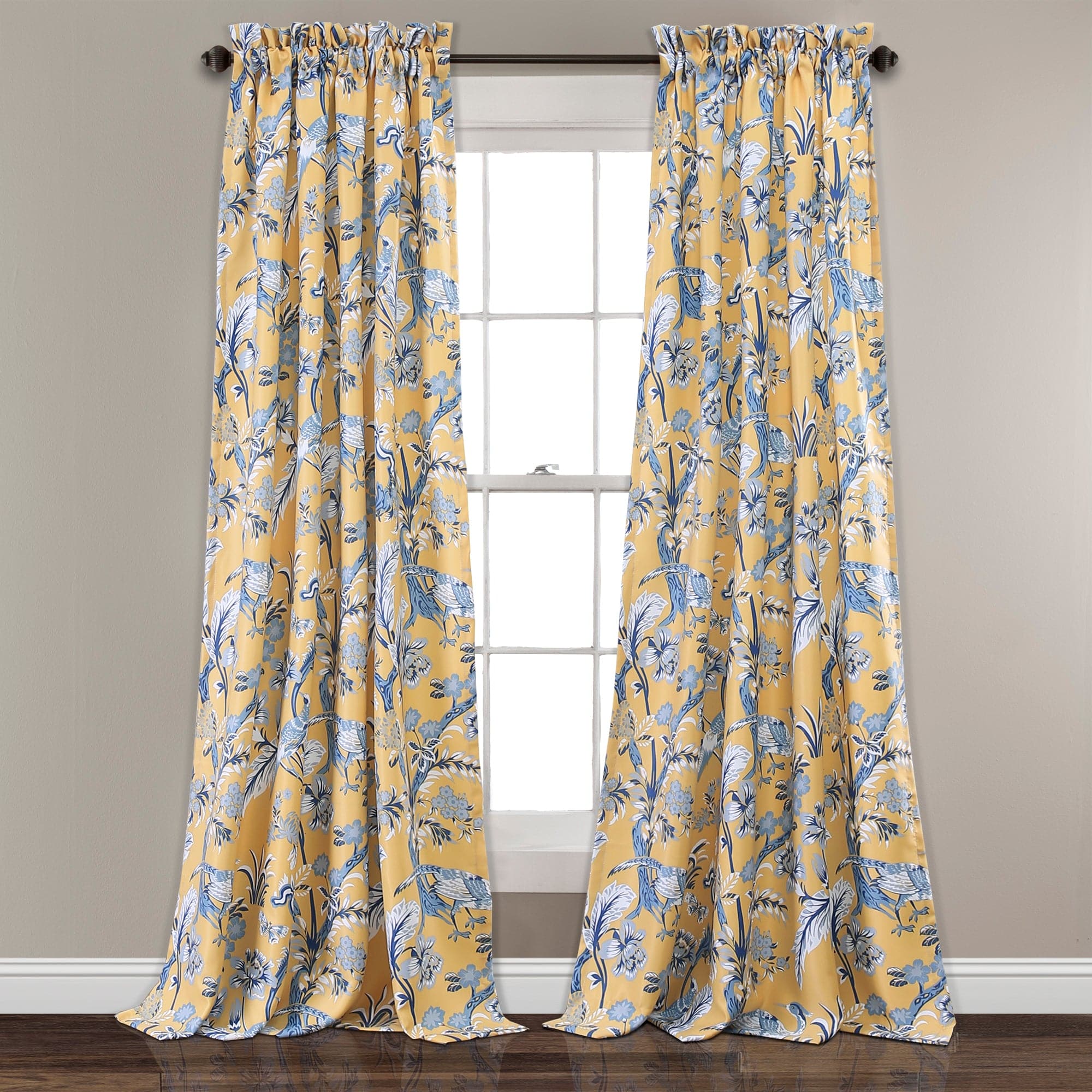 Dolores Light Filtering Window Curtain Set - Soft Sheer Panels for Living Room & Bedroom - Perfect for Privacy & Sun Protection