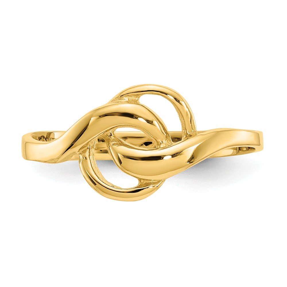 14K Solid Yellow Gold Free Form Ring (2mm-10mm) - Elegant Stackable Ring for Everyday Wear, Gift for Her, Wedding, Anniversary & Special Occasions
