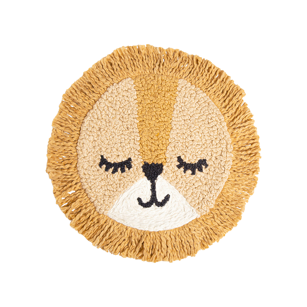 Cute Lion Plush Pillow for Nursery Decor - Soft Decorative Throw Pillow for Kids Room, Baby Shower Gift, and Cozy Home Accent