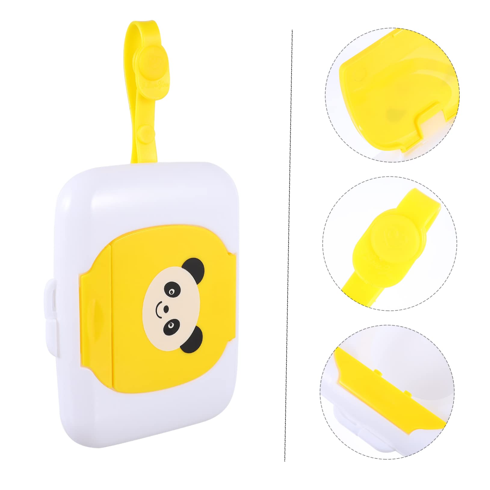 BIUDECO Refillable Wet Wipes Travel Pouch - Portable Plastic Wipes Container for Baby Stroller, Diaper Bag & On-the-Go Use | PP Material, Leak-Proof Design