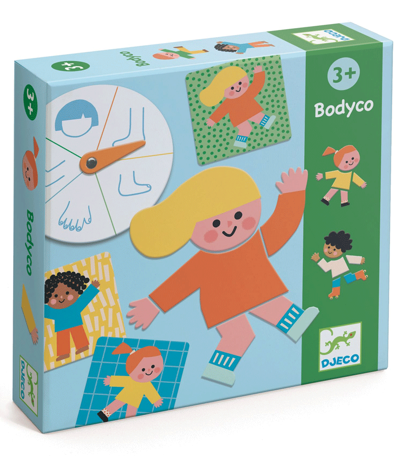 Bodyco Game by Djeco - Fun Family Board Game for Kids & Adults - Perfect for Game Nights, Birthday Parties & Indoor Activities