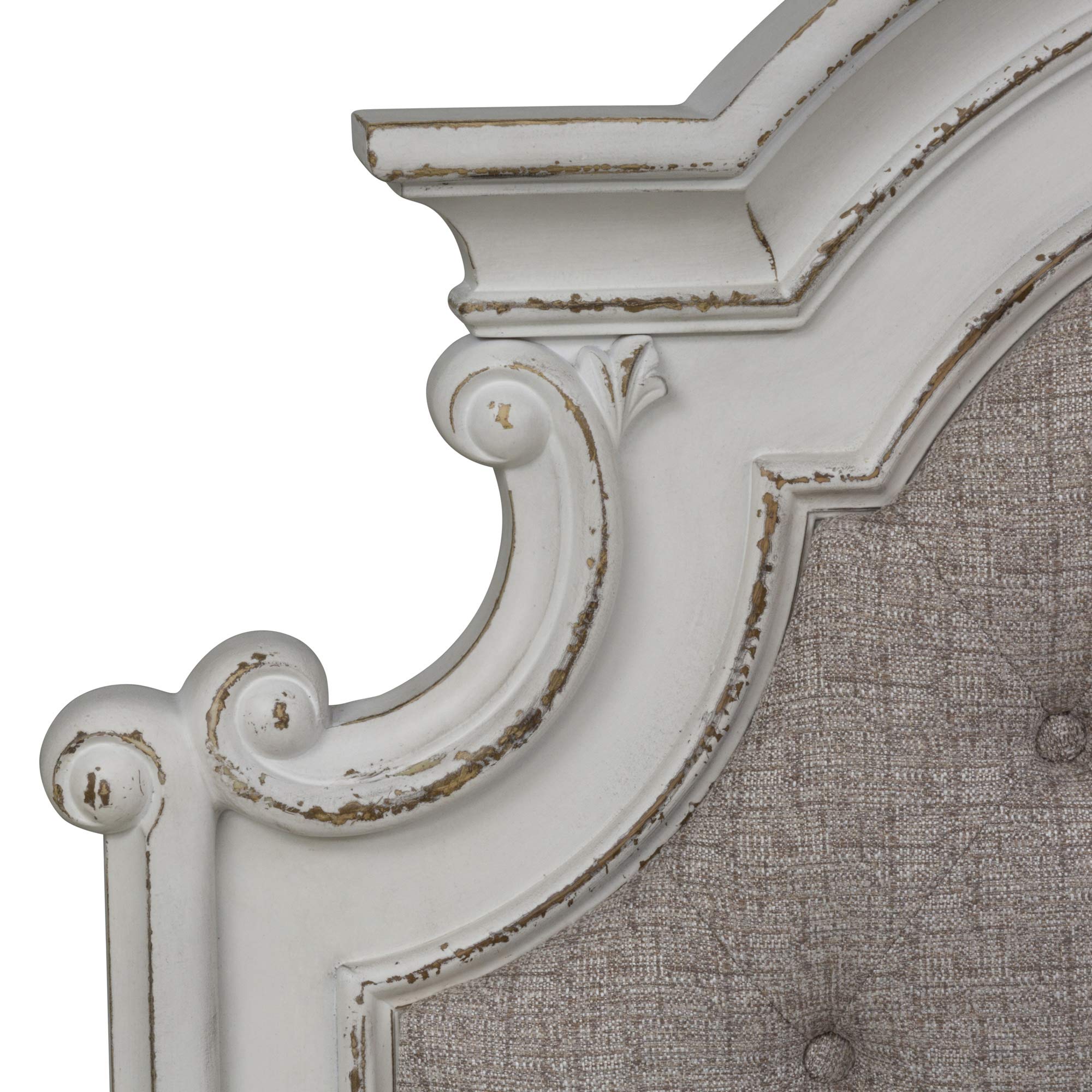 Liberty Furniture Magnolia Manor Twin Upholstered Panel Headboard - Elegant Bedroom Decor for Girls Room, Guest Room & Dormitory