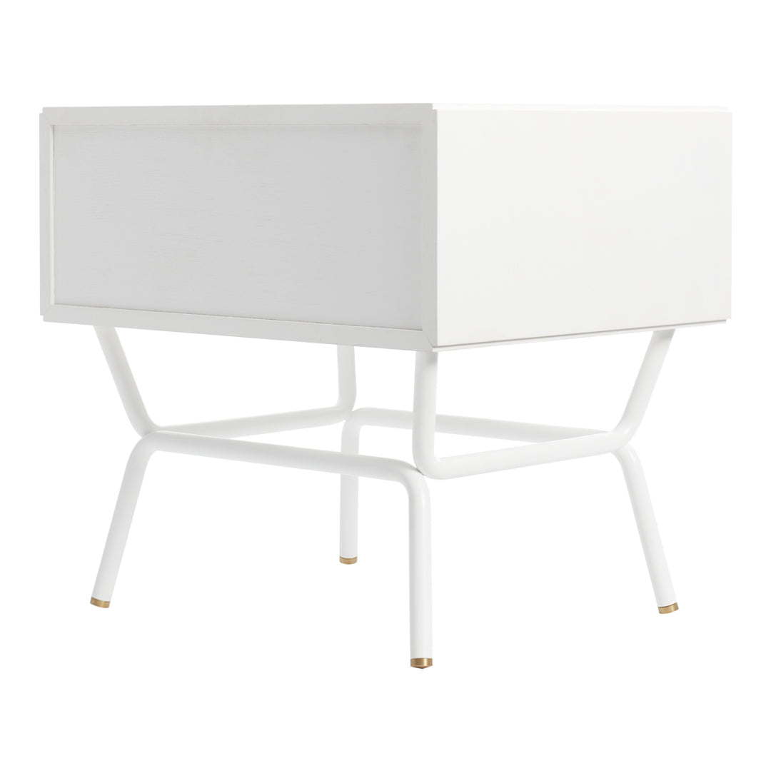 Modern Blu Dot Dang Nightstand - Minimalist Bedside Table with Storage Shelf | Perfect for Small Spaces, Bedrooms & Apartments