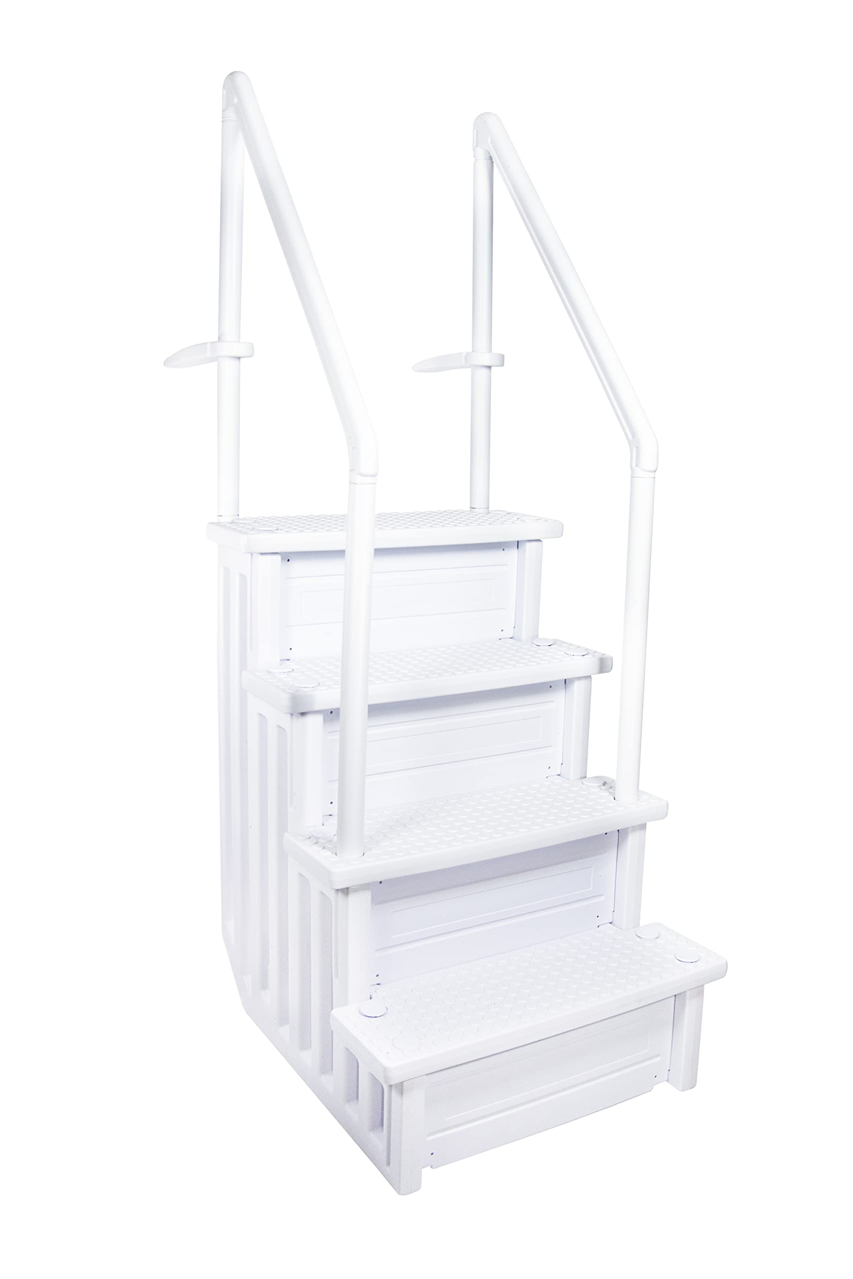 Swimline 87940 Above Ground Pool Entry Step with Handrails - Safe & Sturdy Pool Ladder for Easy In/Out Access - Perfect for Backyard, Inground & Above Ground Swimming Pools