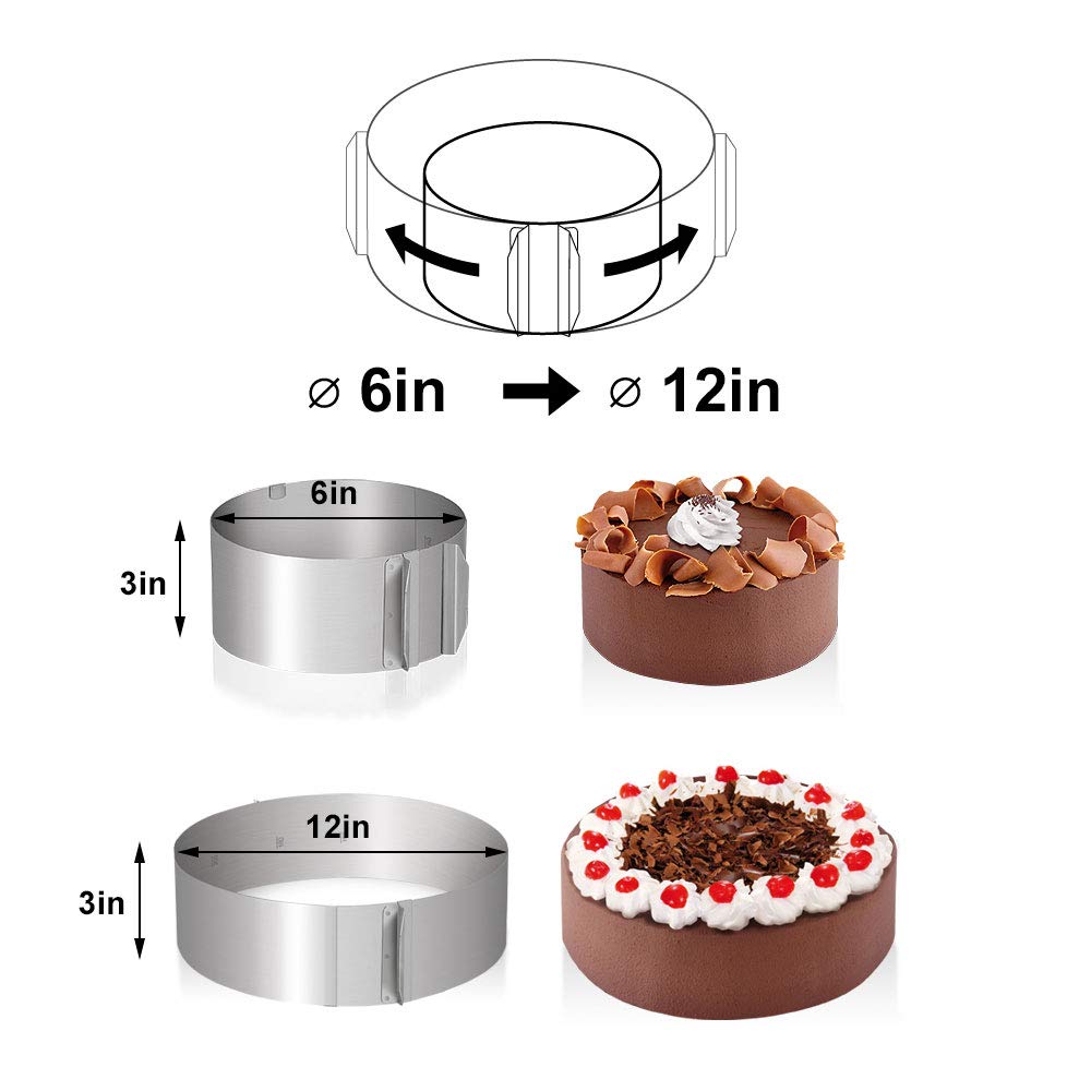 Picowe 5.5 x 394 Inch Clear Acetate Cake Collars - Premium Transparent Baking Strips for Chocolate Mousse, Cheesecake & Dessert Decorating - Perfect for Professional Bakers & Home Baking Enthusiasts