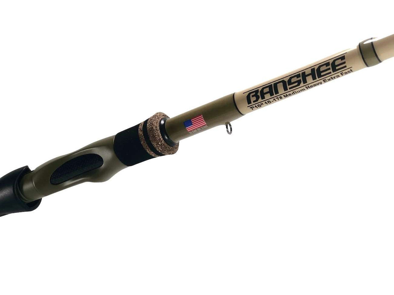 Bull Bay Banshee Travel Spinning Rod - Lightweight Carbon Fiber Fishing Rod for Saltwater & Freshwater - Perfect for Travel, Kayak & Shore Fishing Adventures