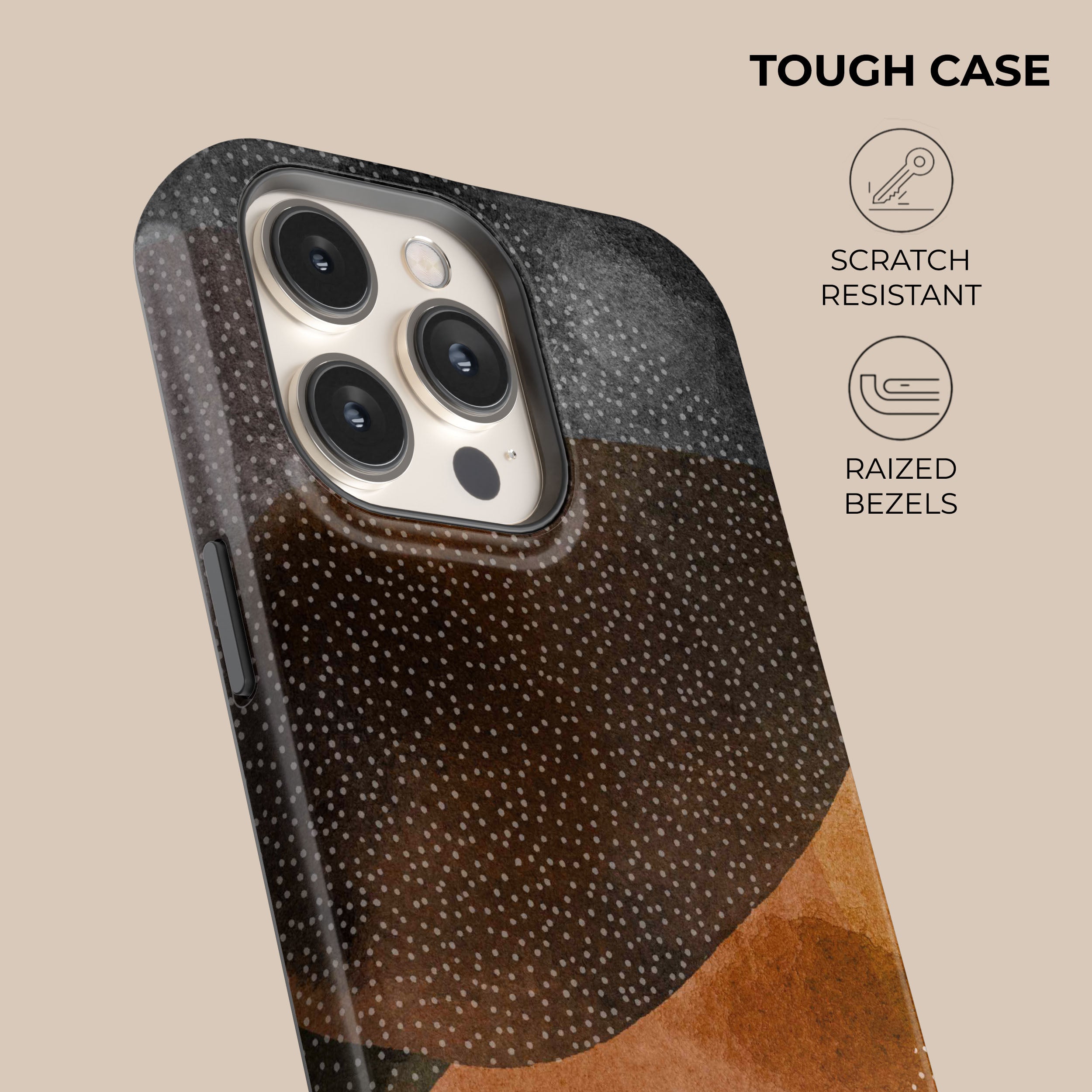 Premium Orange & Black Phone Case - Shockproof & Slim Design for iPhone & Samsung | Perfect for Everyday Use, Travel & Outdoor Activities
