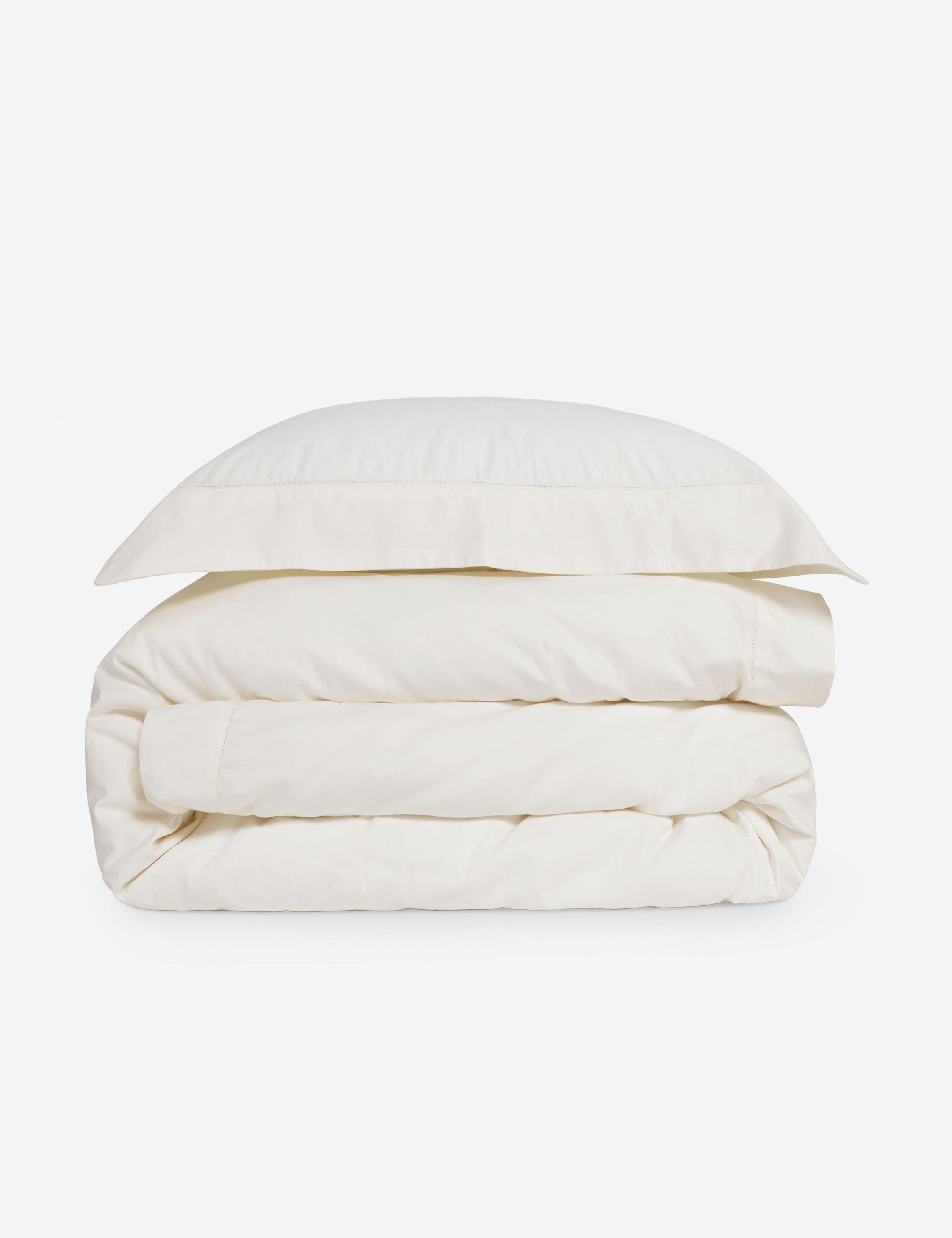 Premium Classico Hemstitch Cotton Sateen Duvet Cover Set - Luxury Bedding Collection by Pom Pom at Home for Master Bedroom & Guest Room Decor