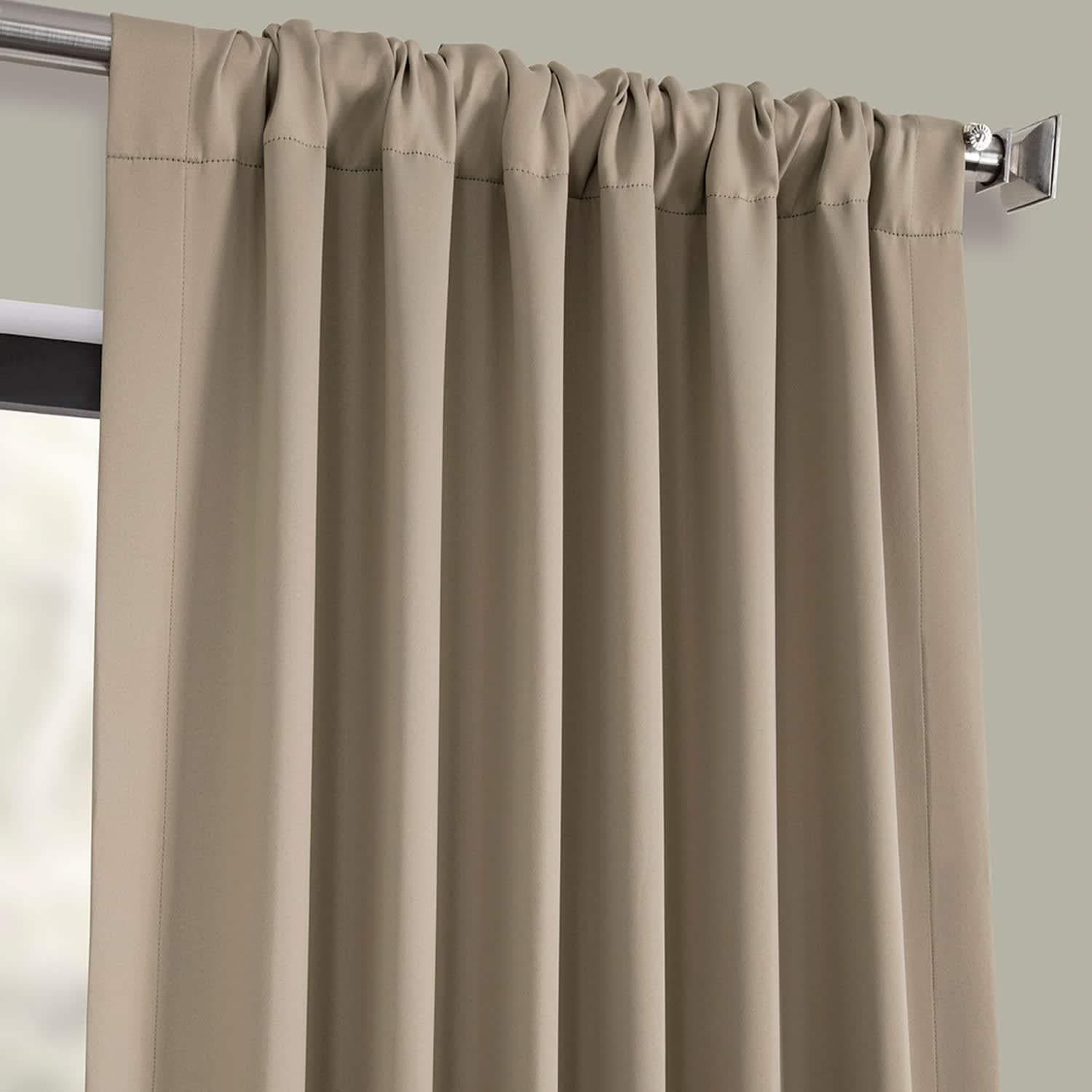 Classic Taupe Blackout Curtains for Bedroom - Light Blocking Thermal Insulated Window Drapes for Better Sleep & Energy Savings