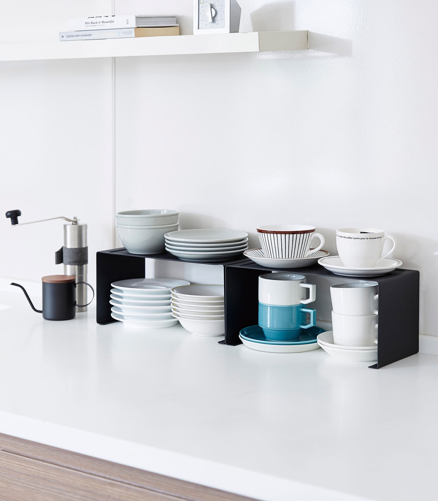 Stackable Countertop Shelf Organizer - 2 Sizes (12